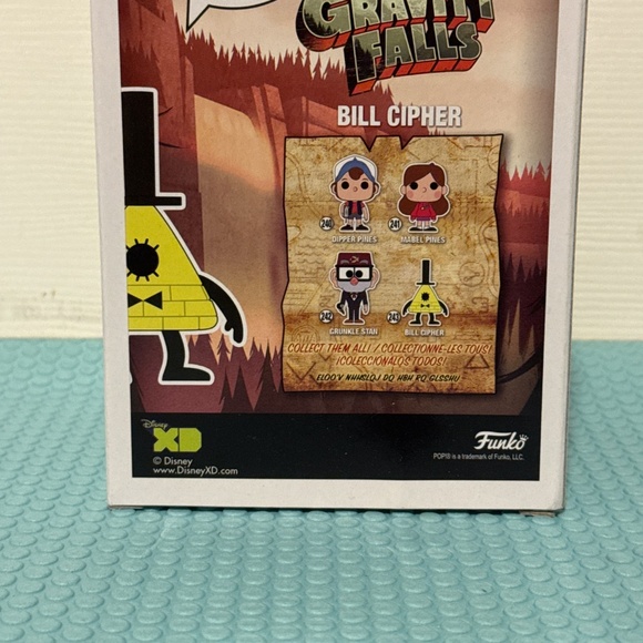 Bill cipher funko pop, lightly scratched, I haven't opened it yet. - Picture 3 of 4